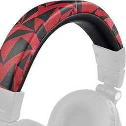 SOULWIT Protein Leather Headband Cover for Audio Technica ATH M50, M50X, M50XWH, M50XBT, M50XBT2, M50S/LE Headphones, Replacement Headstrap Pad Repair Part (Red Storm)-image-92