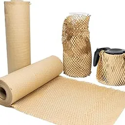 X Spring Honeycomb Packaging Paper, Biodegradable Kraft Paper Roll, 30x500cm, Packing Paper Sheets for Shipping, Moving, Gift Wrapping-image-8