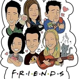 Skywalk Cute Collectible Friends Fridge Magnet (Multicolor) M-722-picture-56