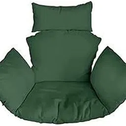 PRANYAX Microfibre Cushion for Hanging Basket for Outdoor Egg Swing Chair Garden Swing, Seat Padded Pillow Polyester Designer Cushion(Green)-picture-16