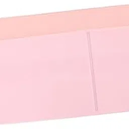 MERISHOPP Adhesive Laptop Back Storage Bag Portable Mouse Bag for Cables Outing Travel Pink-image-0