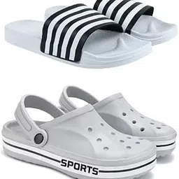 drackfoot Lightweight Classic Clogs | Sandals |Slider Adjustable Back Strap for Men-COMBO(2)-3026-3067-picture-11
