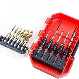 MYADDICTION Wood Countersink Drill Bit Set Sturdy Adjustable Portable Tapered Drill Bits-image-83