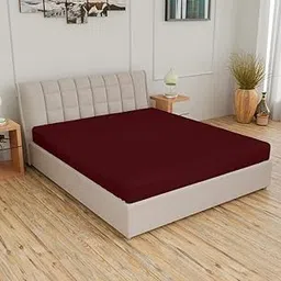Amazon Brand - Umi Cotton Feel Terry Ultra Soft Waterproof Mattress Protector King Size 78x72 inch | Breathable Hypoallergenic Bed Protector for King Size Bed (72x78 inch | 6x6.5 feet, Maroon)-image-39