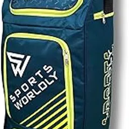 Sports Worldly Player Edition - Duffle Wheels Cricket kit Bag with Two Bat Pocket (Blue)-image-26