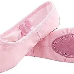 the dance bible Girls Nude Canvas Ballet Dance Gymnastics Shoes (Measure in cm)-picture-27