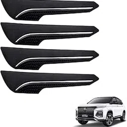 Autokaar Car Front and Rear Bumper Corner Guard Protection Chrome Line Universal for MG Hector/Astor/Gloster/Comet EV - Set of 4-picture-13