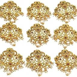 Southern Bling Hair Jewelery Choti Jadai Billai Indian Hair pin Hair Decoration,Hair Brooch with Hook Wedding Bridal Jewellery for Women_Model No-6227-image-30