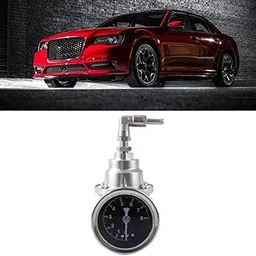 MERISHOPP Automotive Adjustable Fuel Pressure Regulator Oil Gauge Kit Silver| Universal Fit | High-Performance-picture-22