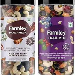 Farmley Dry Fruits Mix 855g I Panchmeva 405g & Trail Mix 450g I Mixed Nuts I Healthy Mixed Nuts with Dry Fruits-picture-33