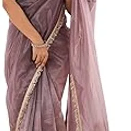akhilam Women's Shimmer Net Solid Saree With Unstitched Blouse Piece (RADHA1801_RX_Parent)-picture-28