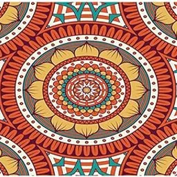 Rectangle Digital Printed Decor Tablecloth Bohemia Round Red|Home & Garden|Kitchen Dining & Bar|Linens & Textiles|Tablecloths-picture-55
