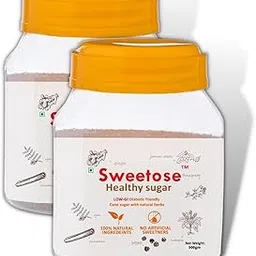 Meld Wellness Always Sweetose Healthy Sugar Herbal Cane Sugar with Low GI Sulphur Less, Free from Chemicals and Artificial Sweetener - natural sugar substitute 500gm jar pack of 2-picture-46