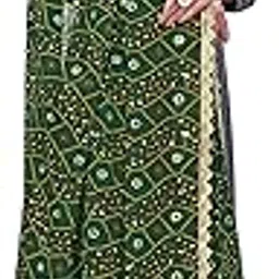 sekmany Vintage Georgette Mirror Work Dupatta with Lace Border | Bandhani Leheriya Printed Dupatta for Women-picture-38