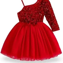Niren Enterprise Girl's Fit And Flare Knee Length Dress-picture-27