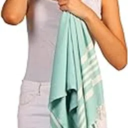 MELLOW 100% Bamboo Large Bath Towel for Women & Men | Ultra Soft, Premium Absorbent, Lightweight, Quick Dry Towel, Travel, Gym, Beach, Pool, and Yoga | 30*60 Inches (Set of 1) (Luminous Jade) 250 TC-image-17