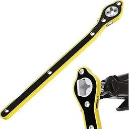 FLORISCA Auto Labor-Saving Jack Ratchet Fixed Square Wrench, Universal 360 Degree Swivel Tire Wheel Scissor Jack, Lift Speed Handle Tool for Car Travel image 1