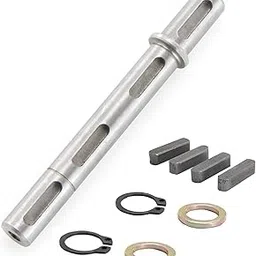 CNCTOPBAOS Output Double Shaft Diameter 14mm 0.55" Dual Output Shaft Length 130mm Fit for Worm Reducer Gearbox NMRV030 RV030 Nema23 Stepper Motor with Gaskets S Ring Corner pin-picture-18