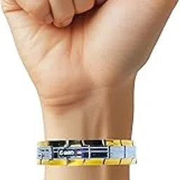 g-skrd Bio Magnetic Titanium Bracelet | BP Control, Energy & Stamina Boost | Enhances Blood Circulation | Stylish Chain Design | High-Power Magnets | Unisex | Durable & Hypoallergenic-picture-50