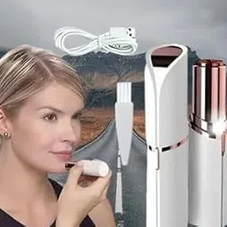 epilator for Women, Facial Hair Remover for Women,Face, Lips, Nose Hair Removal Electric Trimmer with Light- (Multi) Nil Baps-P1754-picture-67