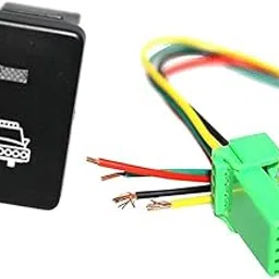 Push Switch White LED Headlight Symbol For Toyota Sequoia Highlander 2008-up|On-Off Push Switch Button with Harness | 12V IP66 Waterproof Rocker Switch for Toyota Tacoma, Tundra, 4Runner-picture-25