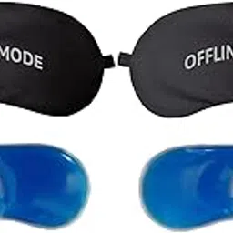 Samtrish Cotton Sleep Eye Mask for Side Sleepers Men & Women | Zero Pressure Eye Cover | Light Blocking Patented Night Blindfold | Soft Travel Eye Shade with Free Ear Plugs (Offline Mode) | Pack of 2-image-52