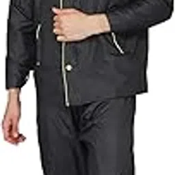 the clownfish Men's Nylon Regular A-Line Rain Coat-picture-43