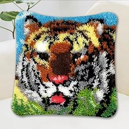 MYADDICTION 1 Set DIY Latch Hook Kits with Animals Pattern for Cross Stitch Lovers ZD73 Crafts | Needlecrafts & Yarn | Rug Making | Latch Hooking | Latch Hooking Kits-picture-15