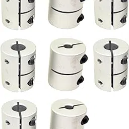 INVENTO 8Pcs 5x8mm Motor Jaw Shaft Coupler Aluminum 5mm to 8mm Rigid Self Centering Coupling for 3D Printer Z Axis Nema 17 Stepper Motor DIY-image-77