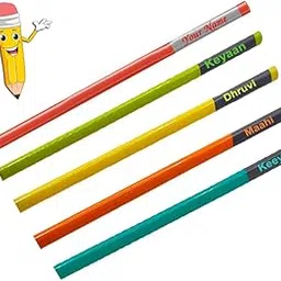 20 Piece Customized Name On Pencils Set. Personalized Gift For Kids Birthday And Return Gifts, (20 Pics), Ink Black-picture-28