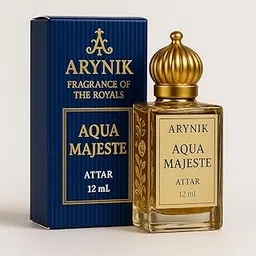 Aqua Majeste Attar | Arabic–French Blend | Unisex Long-Lasting Roll-On (12ml) | Fresh Aquatic Aromatic | 100% Pure, Non-Alcoholic Fragrance Oil-picture-22