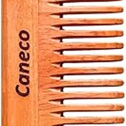 CANECO Traditional Kacchi Neem Wooden Hair Comb – Ayurvedic Wooden Comb Infused with 13 Herbs, Neem & Sesame Oil | Detangling Wooden Comb for Healthy, Long Hair (Pack of 1)-picture-13
