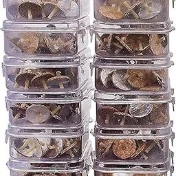 Veeana Floating Oil Wicks (Parsi Vat) Set of 12 Packs (30 Pcs Per Box Total 360 Wicks) - Silver, Wax-picture-13