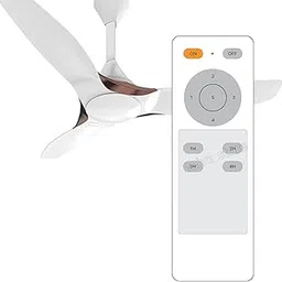 Compatible with Crompton Ceiling Fan Remote Control Wireless Speed Adjustment - Fan Remote Control Kit (Fan Not Included) - White (1234 H) (Pairing Must)-image-1