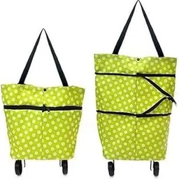 APURK Polyester Trolley Luggage Bags Traveling Vegetable Grocery Clothing Bag with Light Weight Girls Boys Women Ladies Men(Random Color and Design)-picture-45