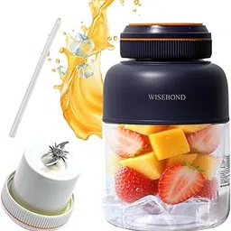 WISEBOND Portable Smoothie Blender for Shakes & Smoothies 43oz 1300ML large Capacity Cordless Juicer Cup Sharp Blades Powerful Blending Juice Vegetable Crush Small Ice for Kitchen Gym Outdoor-picture-33