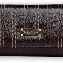 rich born Stripe Grace Women’s Genuine Leather Long Wallet | Full Grain Ladies Purse Wallet with Multiple Compartments, Card Holder,ID Slot, RFID Blocking & Magnetic Button|Dark Brown-picture-19