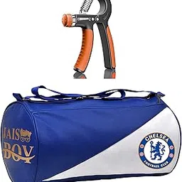 jais boy - we made for young generation JAISBOY Combo Set of Gym Bag Duffel Bag with Shoulder Strap for Men & Women with Hand Gripper for Daily Exercise (NAVEY Blue)-picture-37