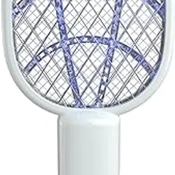 MERISHOPP Fly Killer Racket Swatter Mini Fly Zapper Racket for Bedroom Trips Home White-picture-24