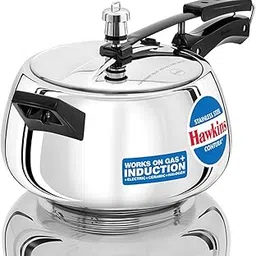 Hawkins Stainless Steel Contura Induction Compatible Inner Lid Pressure Cooker, 5 Litre, Silver (Ssc50), 5 Liter-image-59