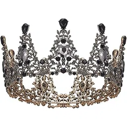 aw bridal Bridal Crowns Rhinestone Wedding Crown Headband for Women-picture-19