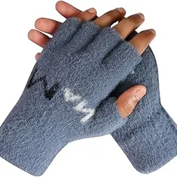loom legacy Men's Winter Woollen Half Finger Gloves For Cold Weather(SGD-658-661)-picture-14