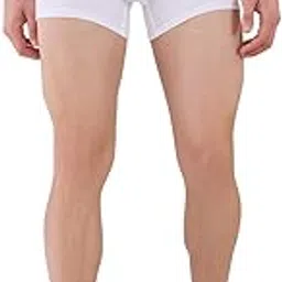park avenue Men Regular Fit Solid Pattern Supima Cotton Elastane Blend Trunk White image 1