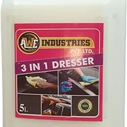 AWE Industries 3 IN 1 Dresser Bike & Car Tyre Polish - 5L Extreme Black Tyre Shine - Long Lasting & Dirt Repellant Formulation - Ultra Wet Black Shine, Non-Greasy Tyre Polish for Car (5L)-image-1