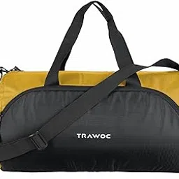 trawoc 30L Gym, Sports & Travel Duffle TMPB02, Unisex Duffel Bag with Shoe Compartment | 3-Year Warranty, Yellow-picture-47