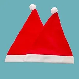 Christmas Set of 2 Santa Caps Combo Adults Fancy Dress Accessory-picture-25