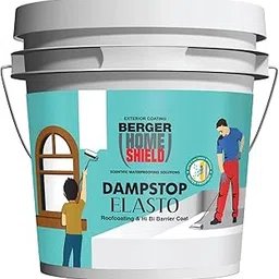 Berger HomeShield Dampstop Elasto | PU-Modified Fibre-Reinforced Waterproofing Membrane | Anti-Carbonation, Self-Priming & Flexible Crack Barrier | 4L-picture-24