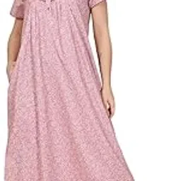 sweet dreams Women's Cotton Maxi Casual Regular Nightgown-picture-23