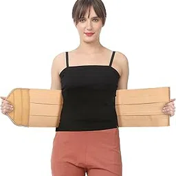 Abdominal Belt For Women After Delivery | Abdominal Binder, Lower Waist Support Belt After C-Section delivery for Ladies, Elastic Maternity Tummy Waist Belly Support S to XL(26-42) Inch image 1