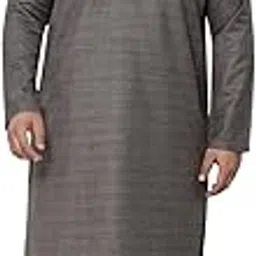 john pride Plus Size Men Regular Fit Silk Blend Grey Kurta Pyjama Set (JPKS81031_Grey)-picture-55